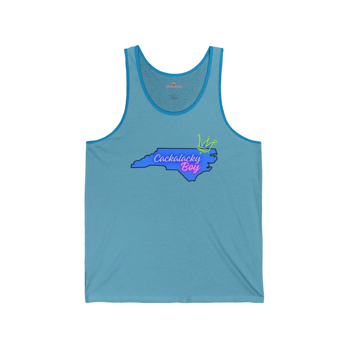 Cackalacky Boy Unisex Jersey Tank - Fun North Carolina Pride Tee