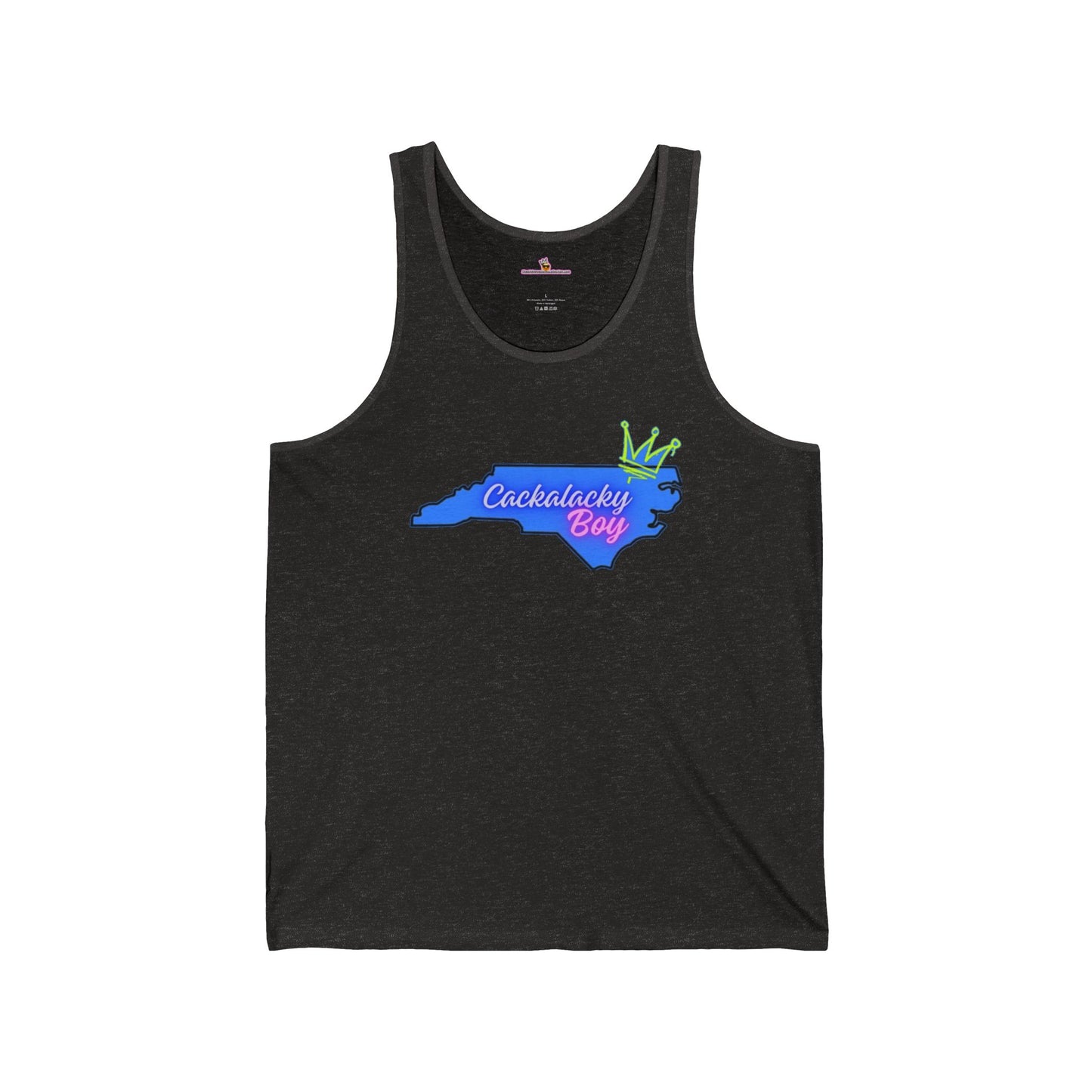Cackalacky Boy Unisex Jersey Tank - Fun North Carolina Pride Tee