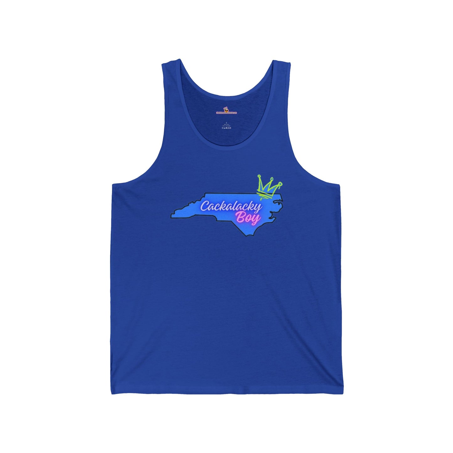 Cackalacky Boy Unisex Jersey Tank - Fun North Carolina Pride Tee