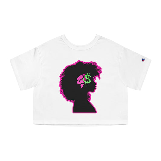 FINANCIALLY EDUCATED Cropped T-Shirt - Champion Women's Heritage Collection