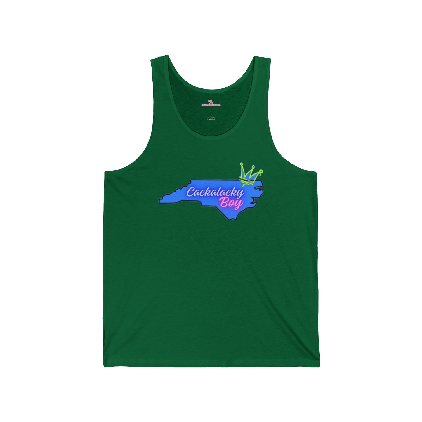 Cackalacky Boy Unisex Jersey Tank - Fun North Carolina Pride Tee